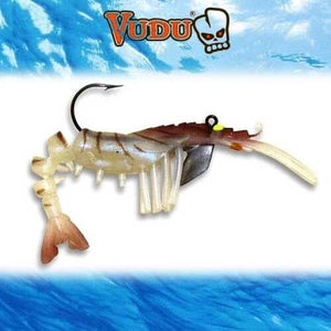 Egret Baits Jumbo Vudu Shrimp 4" 2PK