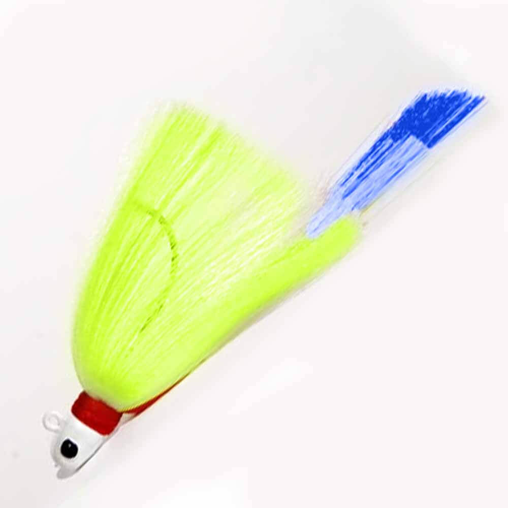 First Light Tackle White Head Chartreuse Body Blue – Capt. Harry's Fishing  Supply
