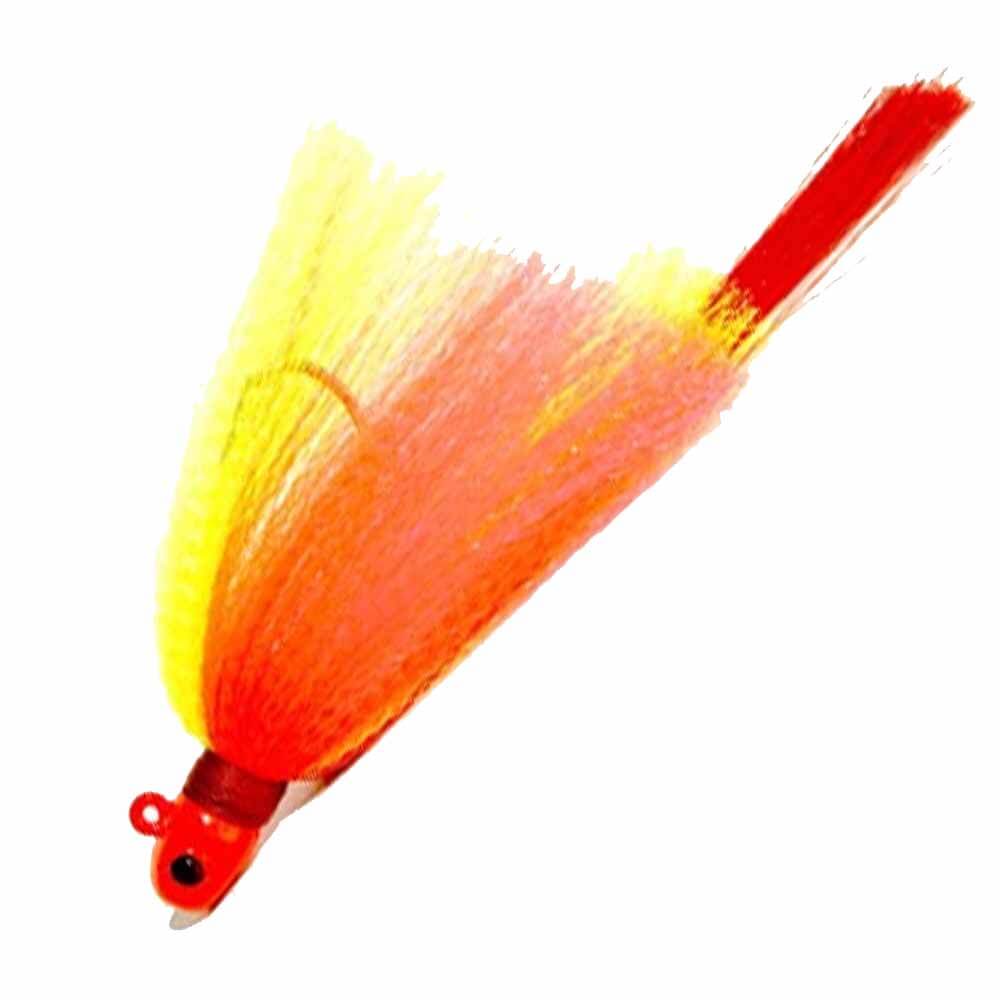 First Light Tackle Orange Head Chartreuse Body Red Tail Flair Hawk