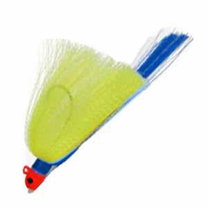 First Light Tackle Orange Head Chartreuse Body Blue Tail Flair Hawk Snook Jig