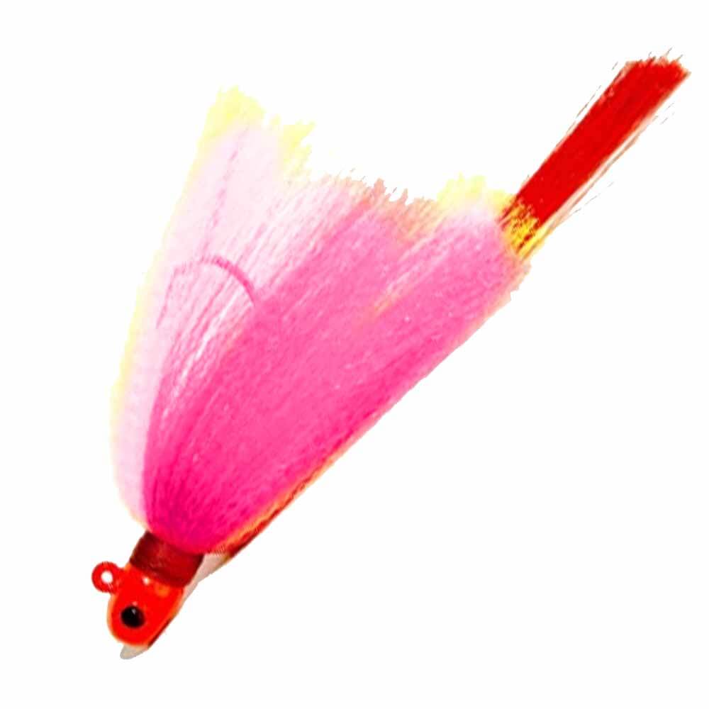 First Light Tackle Orange Head Chartreuse Pink Body Red Tail Flair