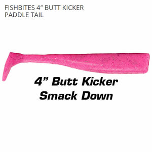 Fishbites Fight Club 4” Butt Kicker Paddle Tail Swimbait Lure