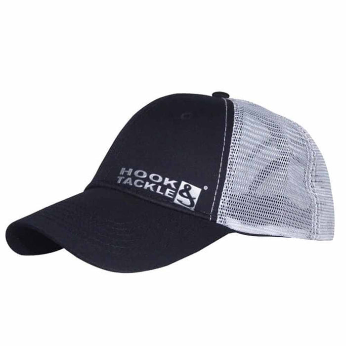Hook & Tackle Metallica Black/White Mesh Fishing Trucker Hat – Capt.  Harry's Fishing Supply