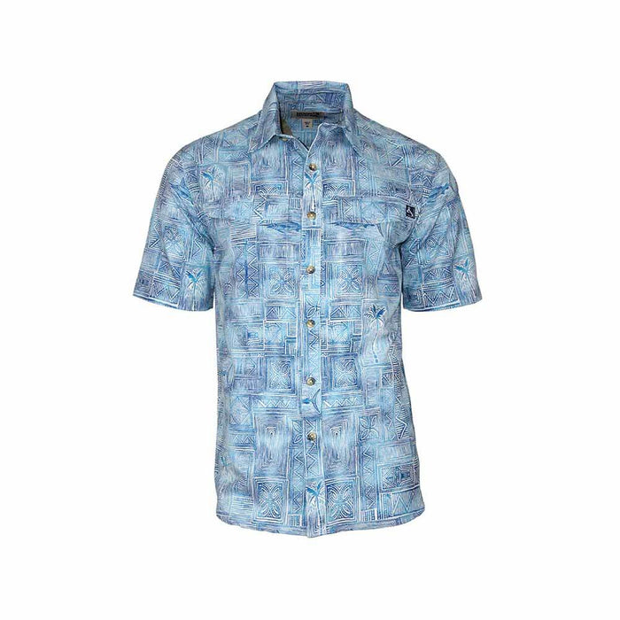 Hook & Tackle Blue Lagoon Fiji Button Down Shirt