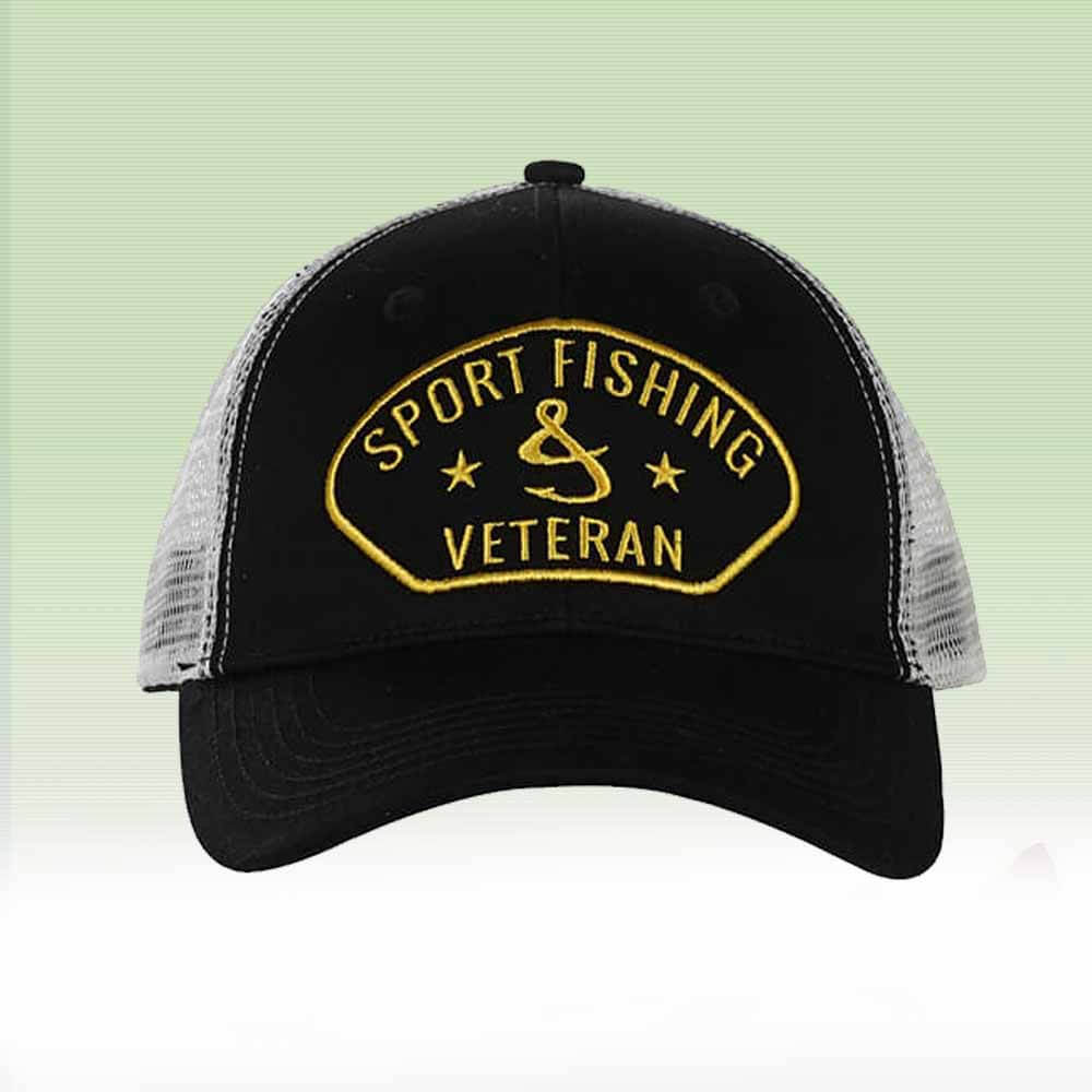 Hook & Tackle Sports Fishing Veteran Trucker Hat - – Capt. Harry's