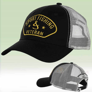 Hook & Tackle Sports Fishing Veteran Trucker Hat