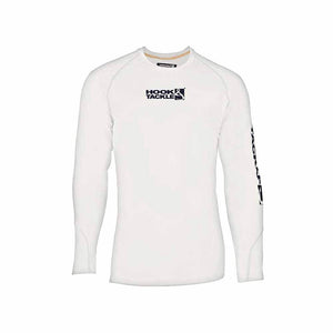 Hook & Tackle White Hooked L/S UV Crew Fishing Shirt