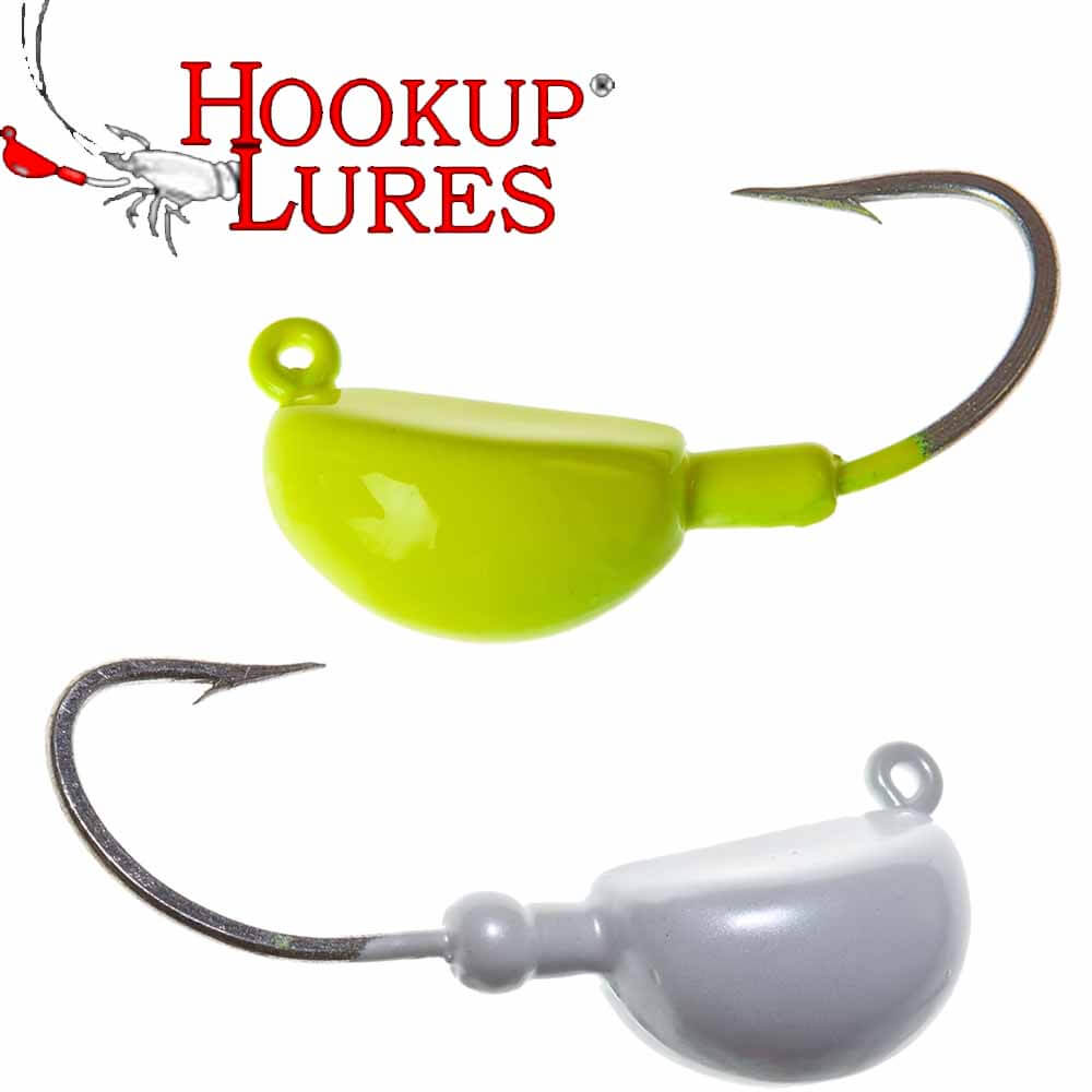 Hookup Lures Big Jig Heads 6/0 Duratin Hook 1.5OZ – Capt. Harry's Fishing  Supply
