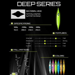 JYG 200G Deep Slow Pitch Jig - Capt. Harry's Fishing Supply - specs