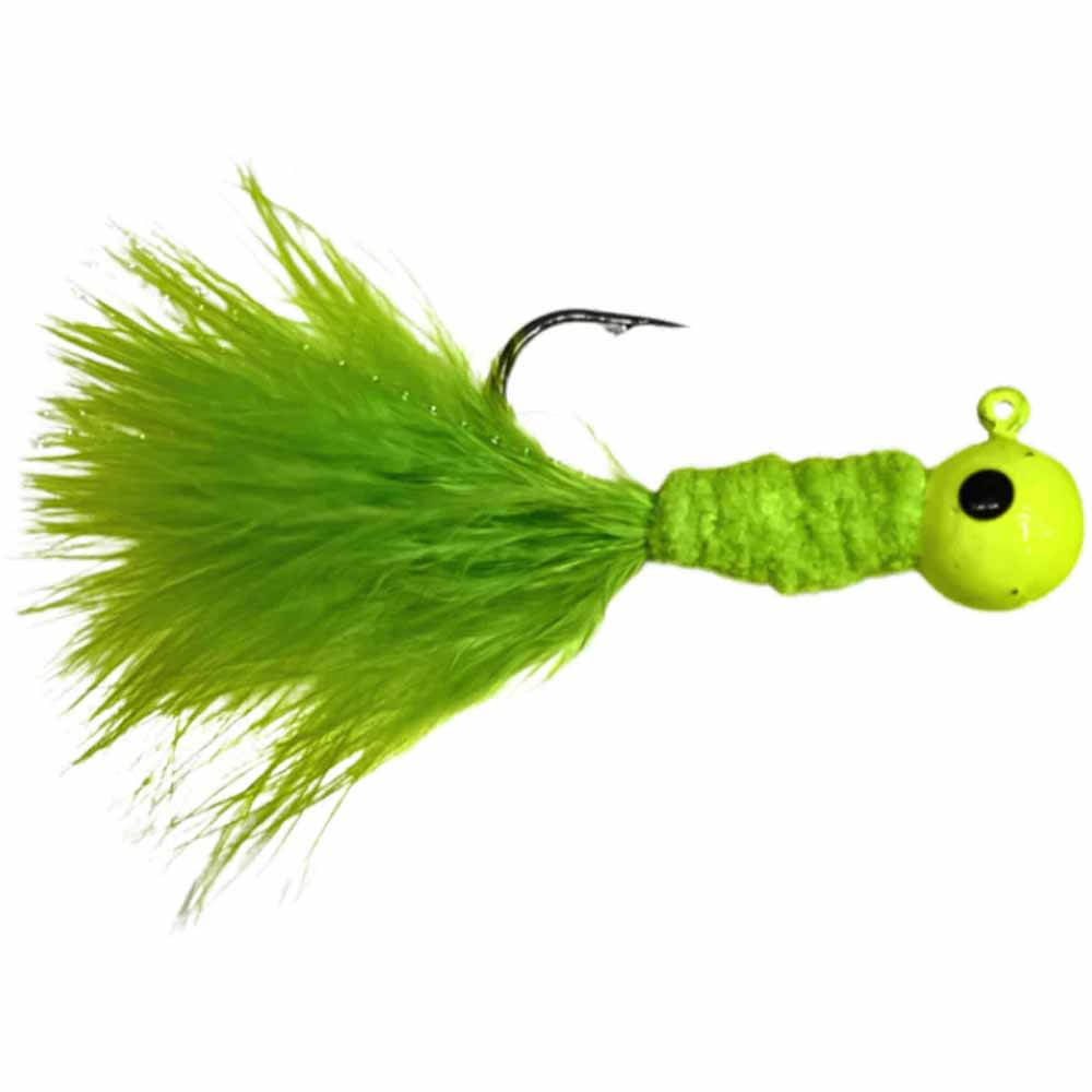 1.5 Crappie Ringer 100 pk, Choose Color, 1.75 Jigs, Ringed