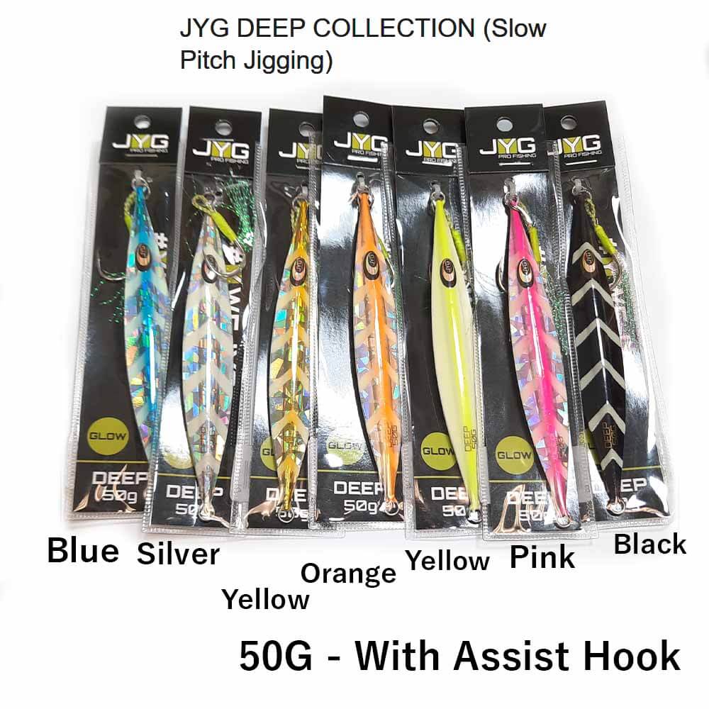 JYG 50G Deep Slow Pitch Jig With Assist Hook - Capt. – Capt. Harry's Fishing  Supply