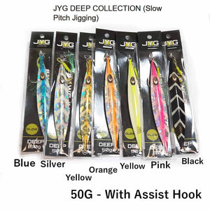 JYG 50G Deep Slow Pitch Jig With Assist Hook