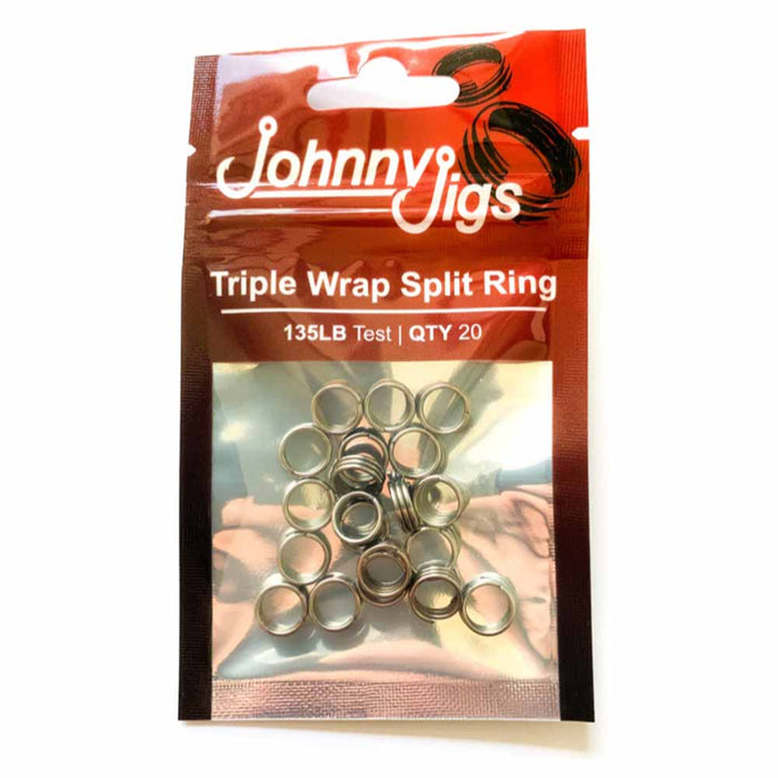 Johnny Jigs Triple Wrap Split Rings 20Pk