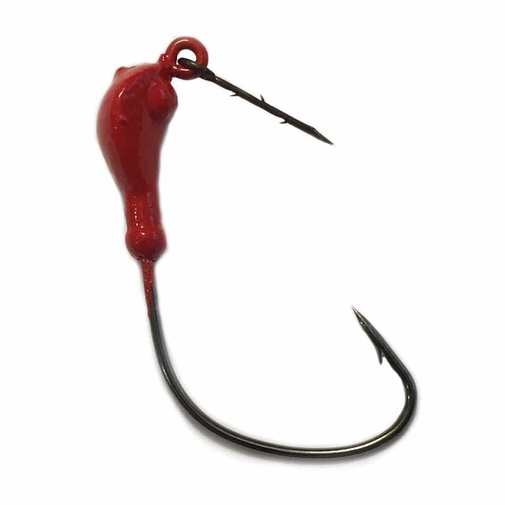 Monster 3X Red Weedless Jigs - Capt. Harry's Fishing Supply