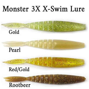 Monster 3X X-Swim 4 3/4In 5Pk  Swim Bait Lure