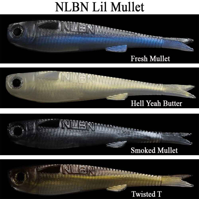 NLBN 4IN Mini Mullets 5Pk Soft Bait Lure