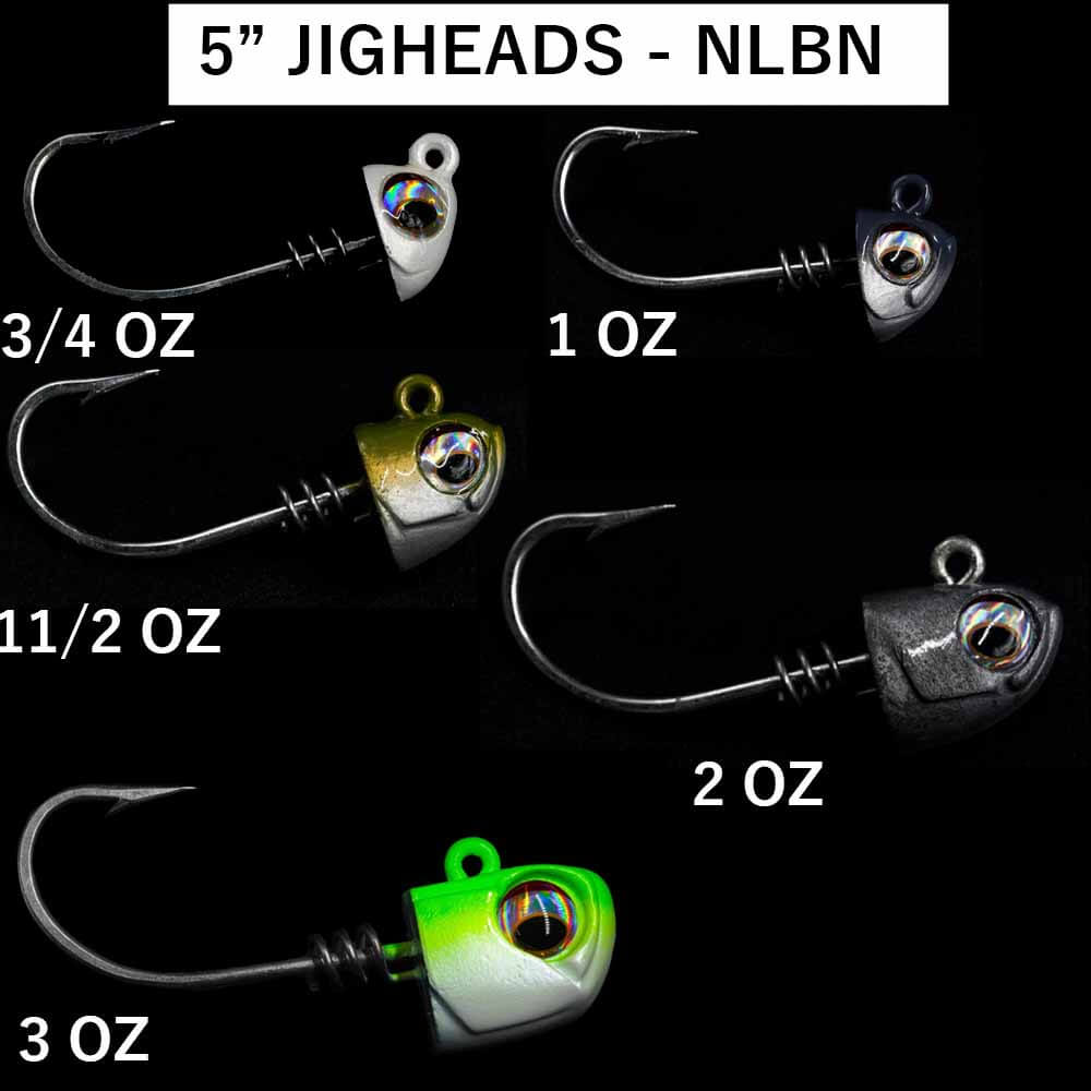 No Live Bait Needed (NLBN) 5 Jig Heads