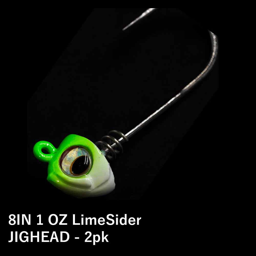No Live Bait Needed 8 Paddle Tail Limesider