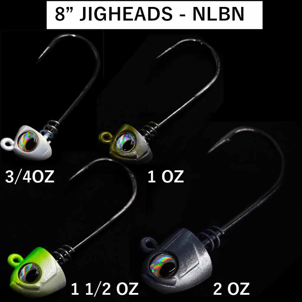 No Live Bait Needed (NLBN) 8 Jig Heads