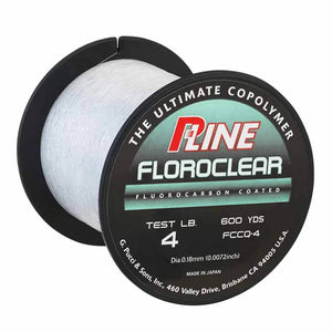 P-Line 600yd Floroclear Fishing Line Fluorocarbon Coated