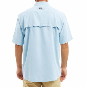 Pelagic Light Blue Keys S/S Fishing  Shirt