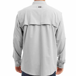 Pelagic Light Grey Keys L/S Fishing  Shirt
