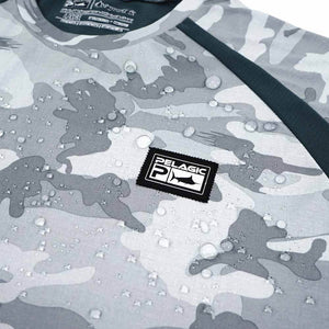 Pelagic Light Grey L/S Fish Camo Vaportek Performance Shirt – Capt