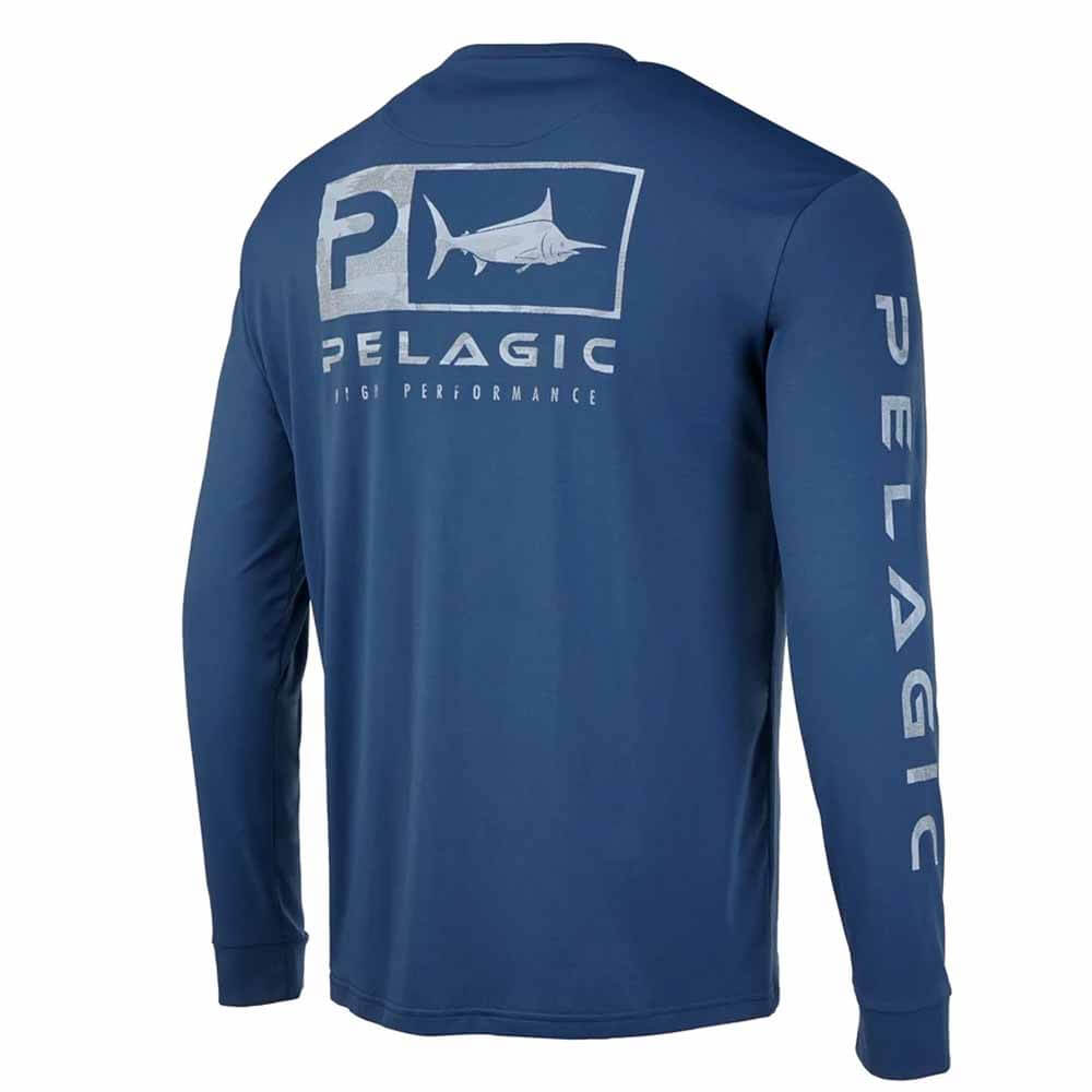 Pelagaic Smokey Blue Aquatek Icon L/S Performance – Capt. Harry's Fishing  Supply