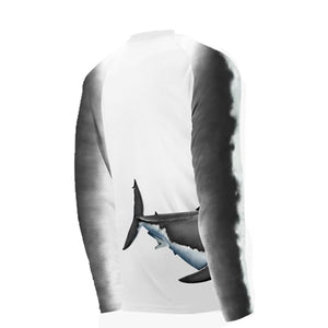 Adult L/S Great White Wrap Around Performance Shirts