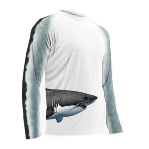 Adult L/S Great White Wrap Around Performance Shirts
