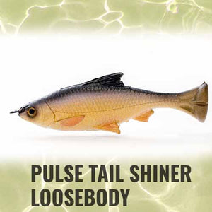 Savage Gear Loose Body Pulse Tail Shiner Lure 4in