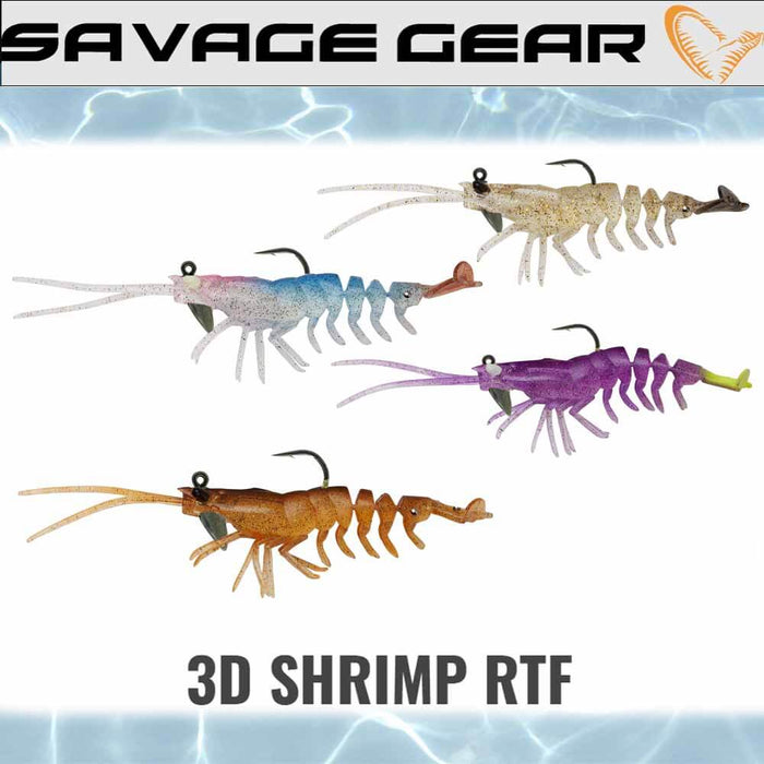 Savage Gear 3D Shrimp RTF 5IN 2Pk Lure