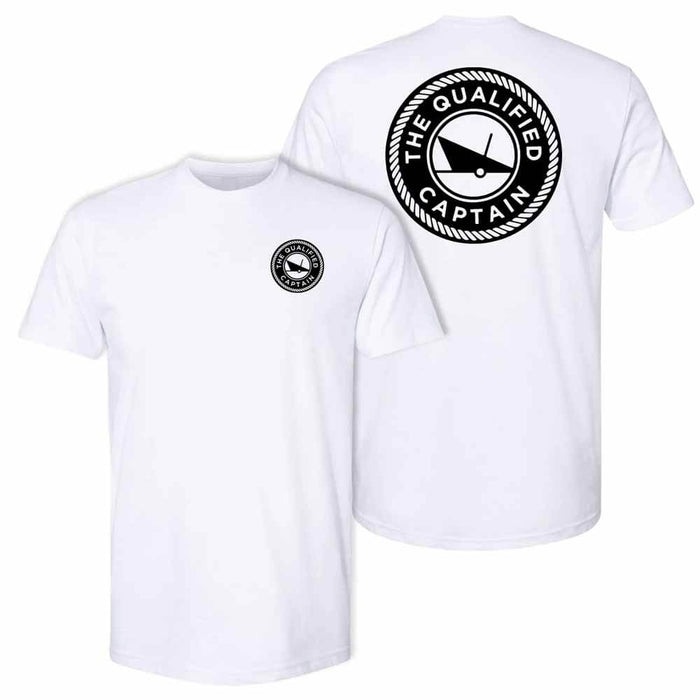 The Qualified Captain White/Black Qualified S/S Tee Shirt