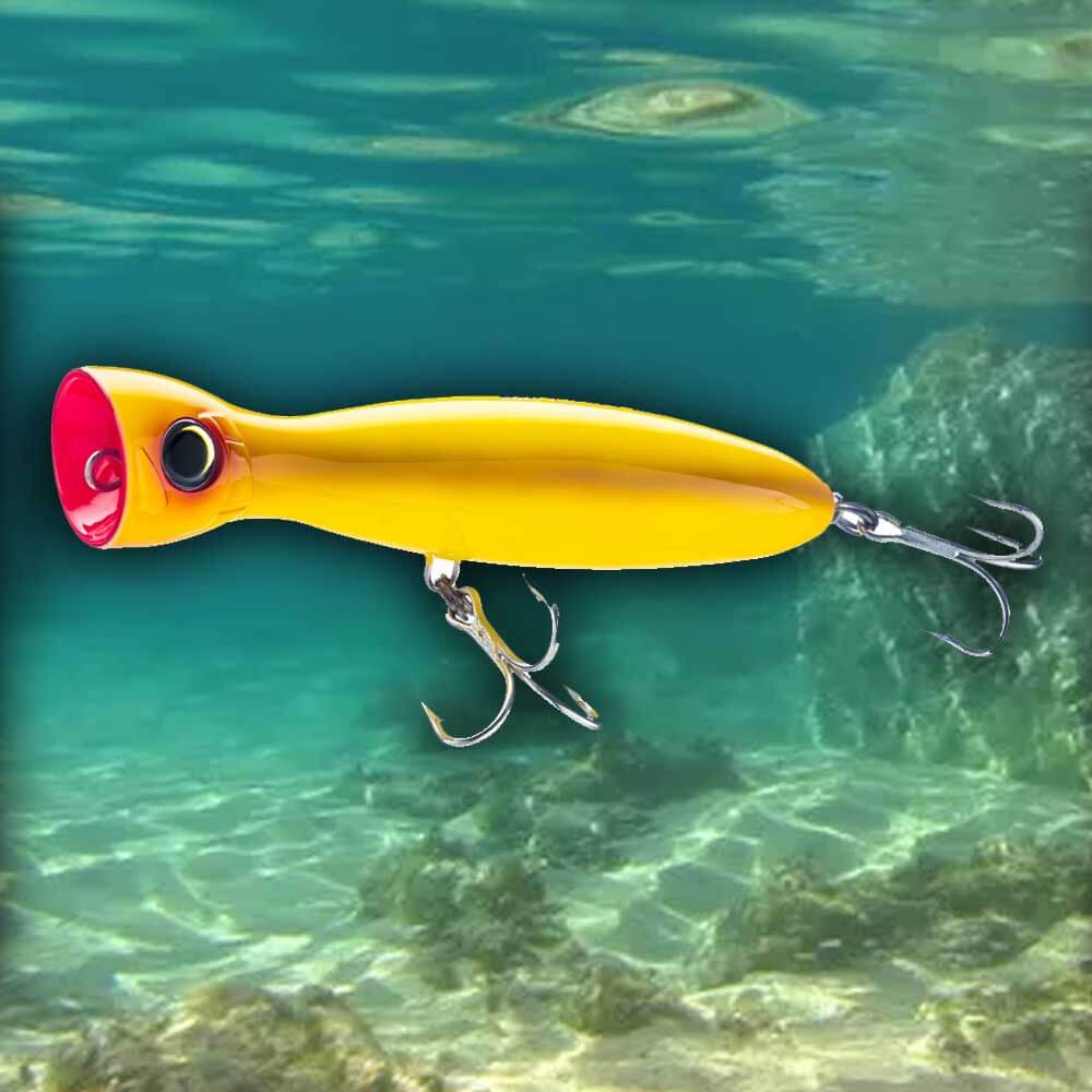 Yo-Zuri R1412 3D Inshore Popper Floating Plug 4.75IN – Capt. Harry's Fishing  Supply