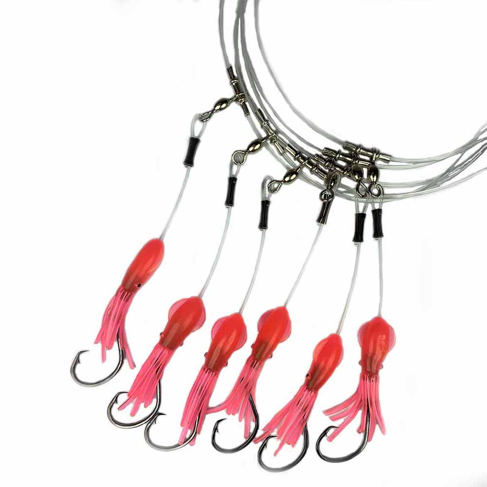 Capt. Harry's Deep Dropping Yellow Eye Pink Glow Squid – Capt. Harry's  Fishing Supply
