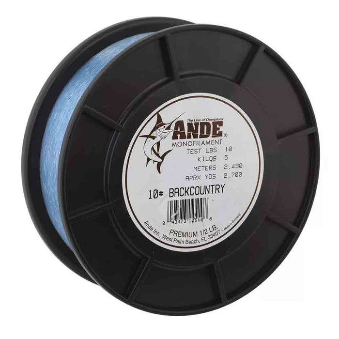 Ande 1/2lb Spool Premium Backcountry Monofilament Line