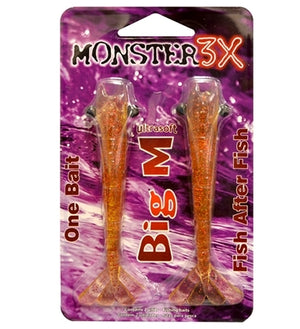 Monster 3X Big M Shrimp 4 3/4In 2Pk