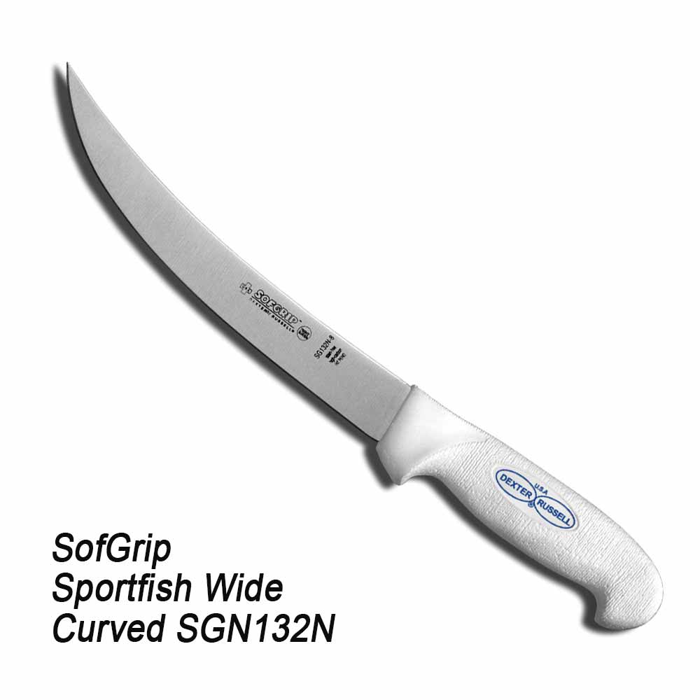 Dexter Sofgrip Sport Fishing Wide Curved Blade Knife – Capt. Harry's Fishing  Supply