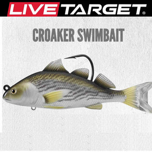LIVETARGET 5IN 1 3/4 Oz Croaker Swimbait Lure Sinking