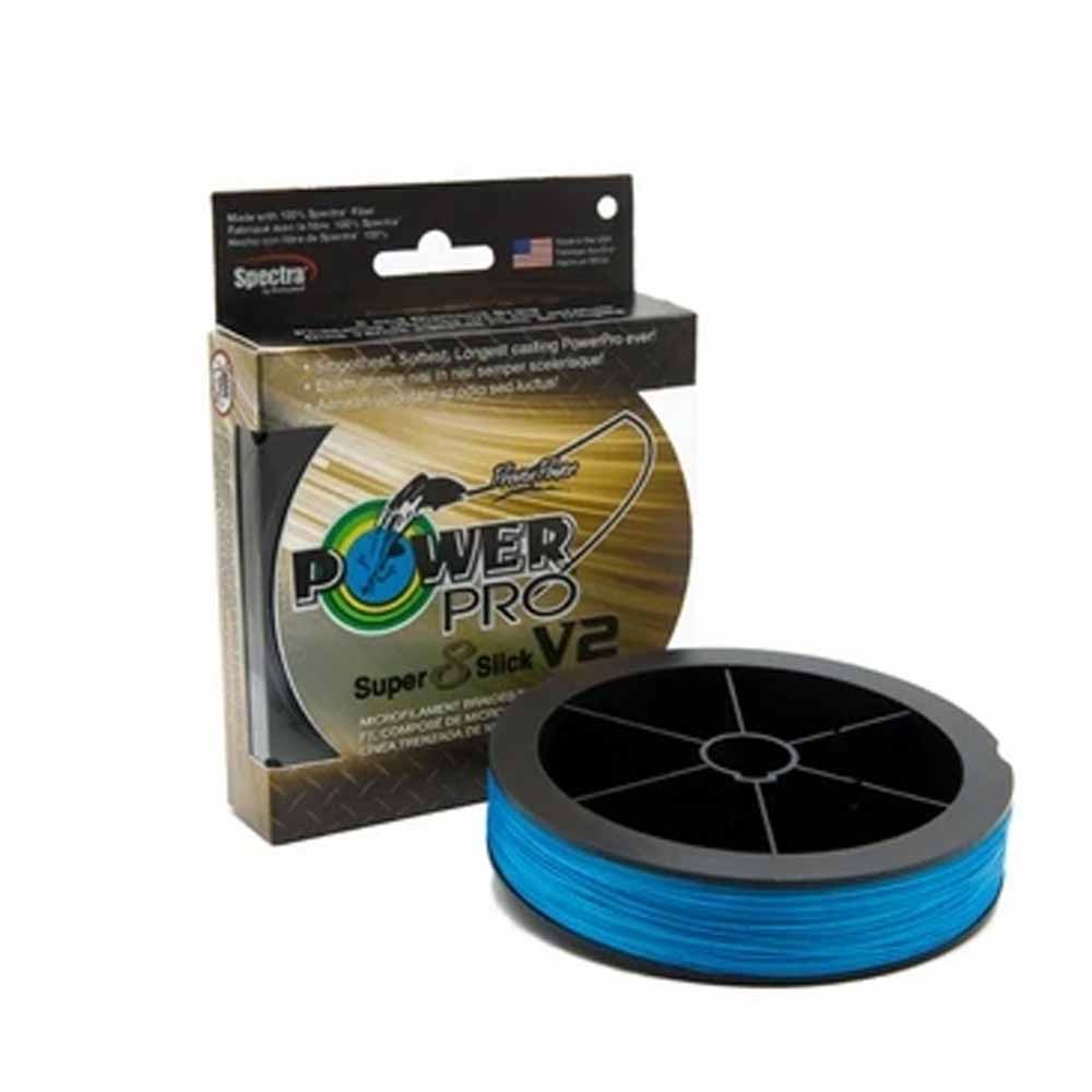 PowerPro Super 8 Slick V2 Braided Line Blue — HiFishGear