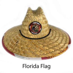 Capt. Harry's Stateside Florida Map Straw Hat