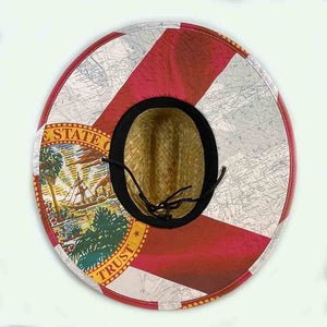 Capt. Harry's Stateside Florida Map Straw Hat