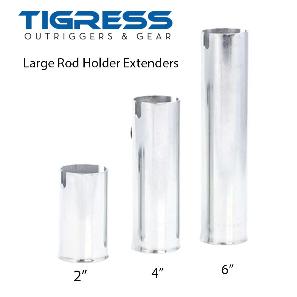 Tigress Large Stainless Steel Rod Holder Extenders – Capt. Harry's