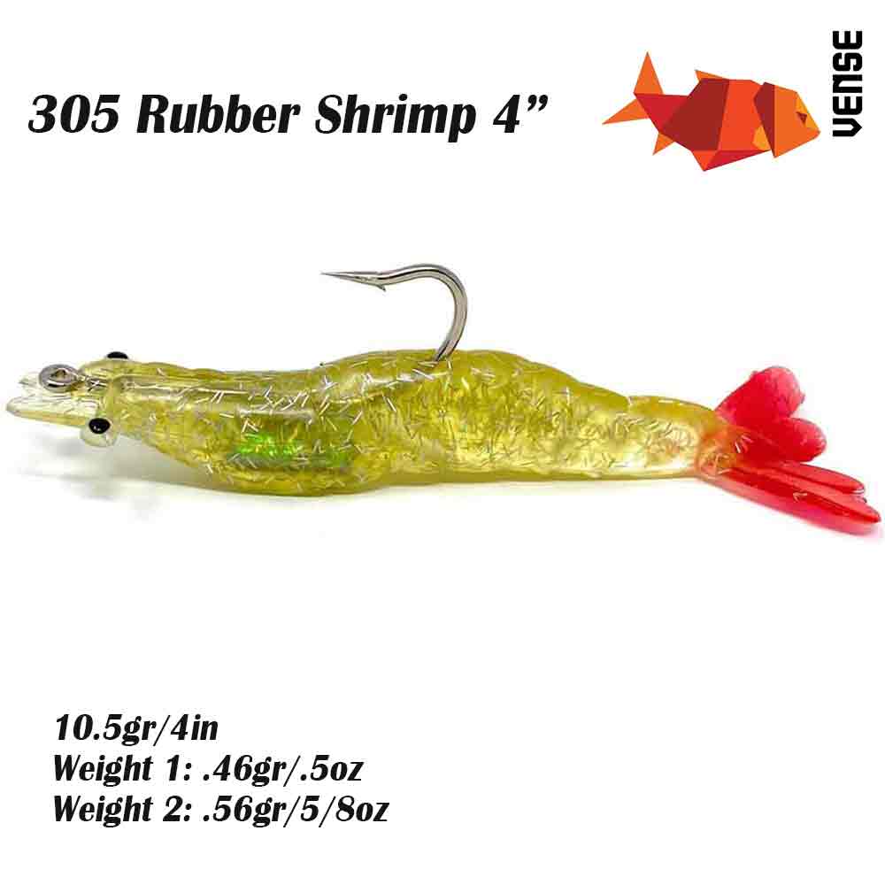 Vense Rubber 4IN Shrimp - Capt. Harry's Fishing Supply