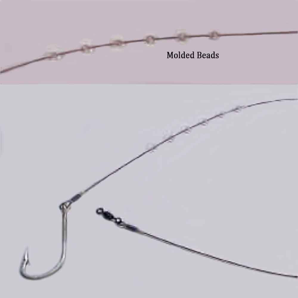 Head Start Lures Molded Bead Cable Leader 20IN 175Lb – Capt. Harry's Fishing  Supply